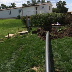 Backyard Septic Tank Work